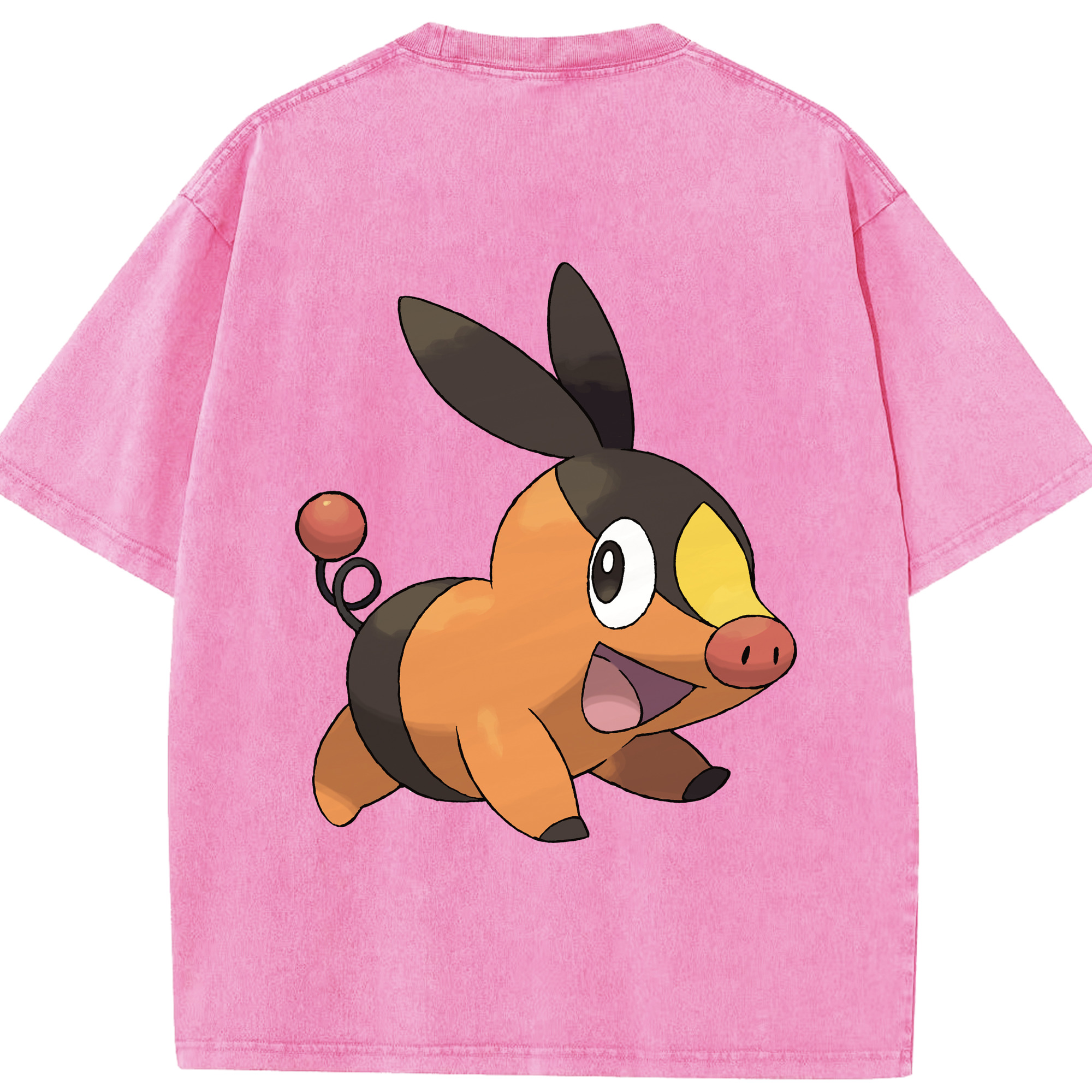 （画像用） ポケットモンスター Pokémon 綿100% ヴィンテージ風 半袖Tシャツ（背面プリント）